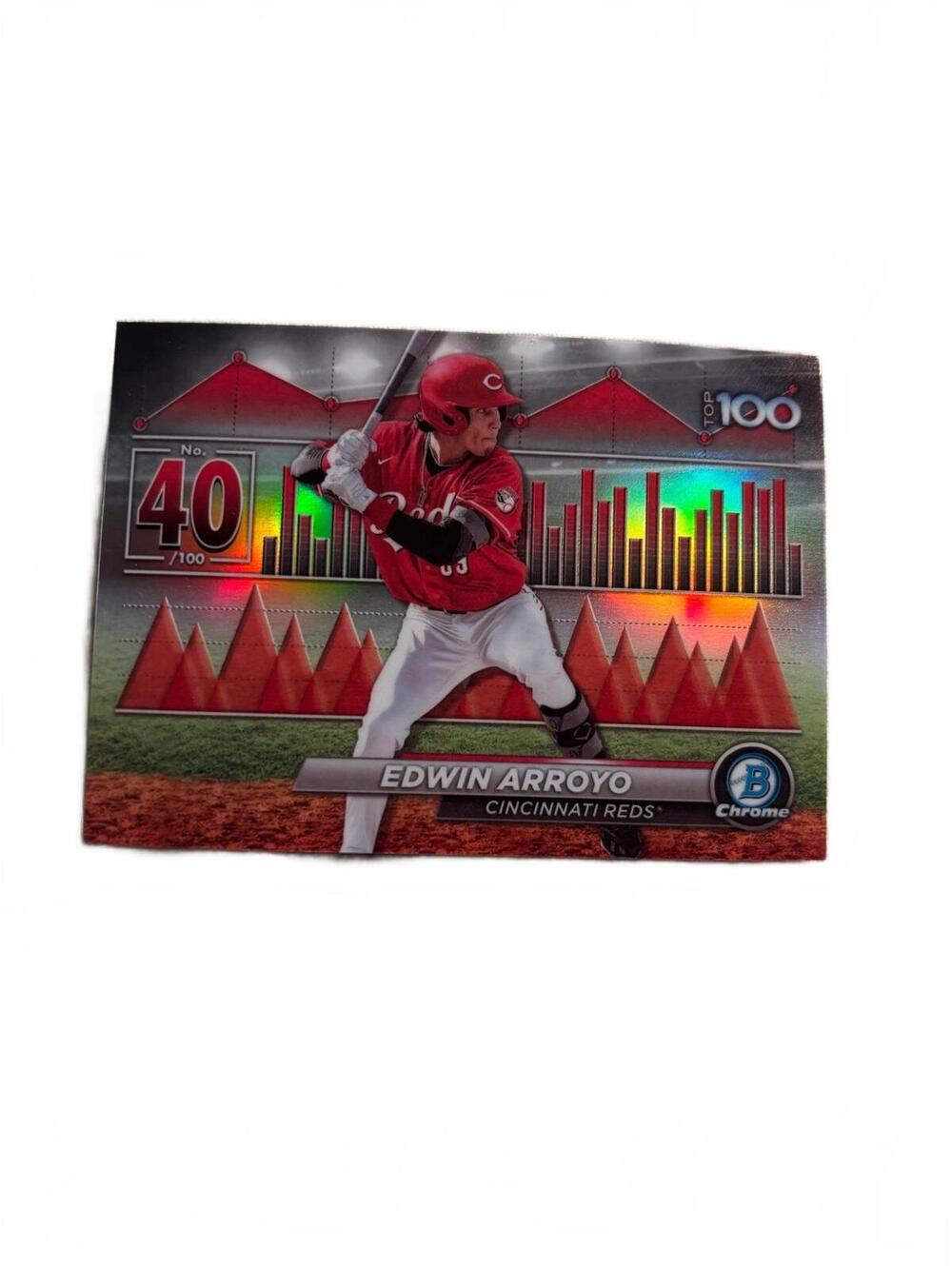 Topps Chrome Edwin Arroyo Cincinnati Reds #40/100 Baseball #